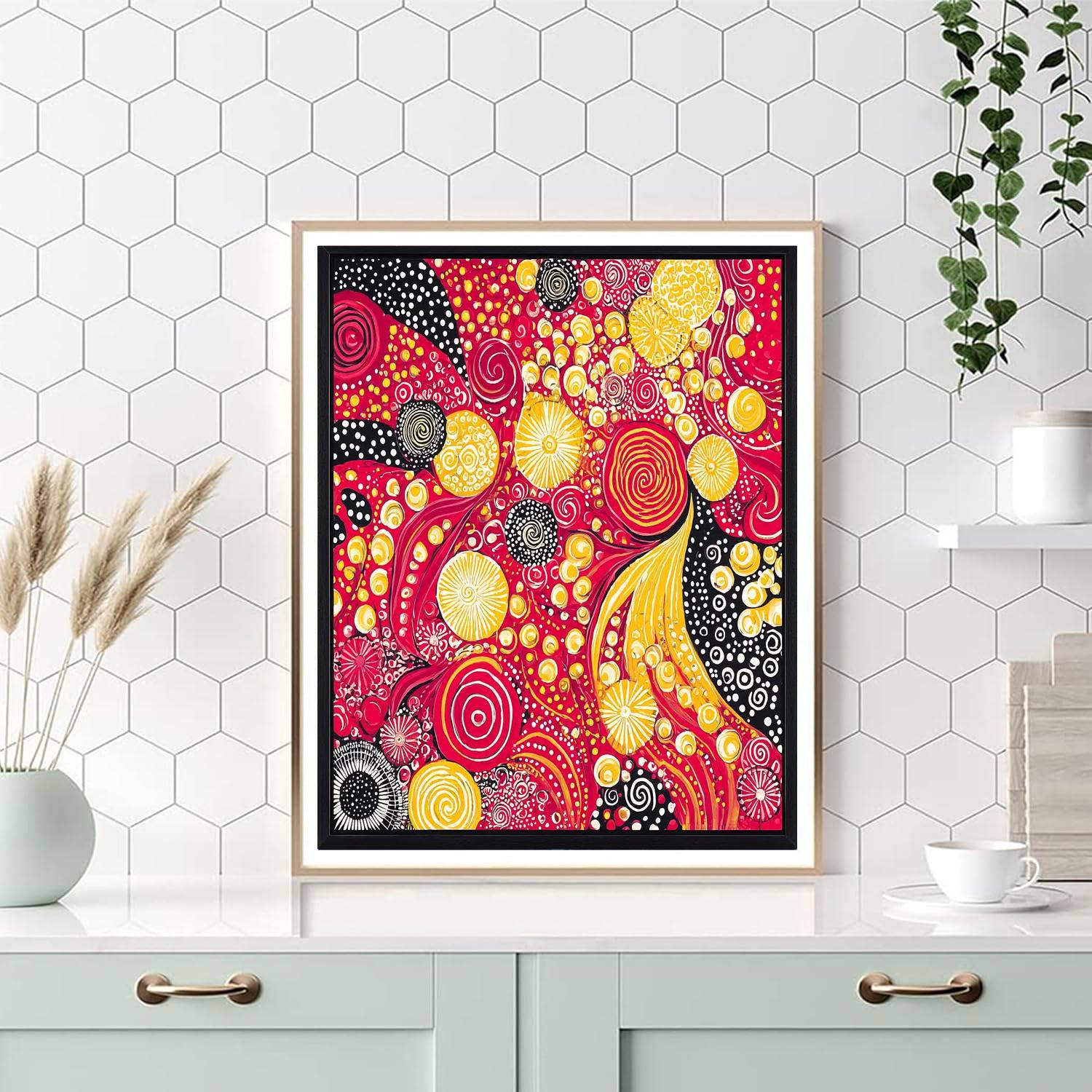 Yayoi Kusama Inspired Whimsical Infinity Loops  Paint By Number