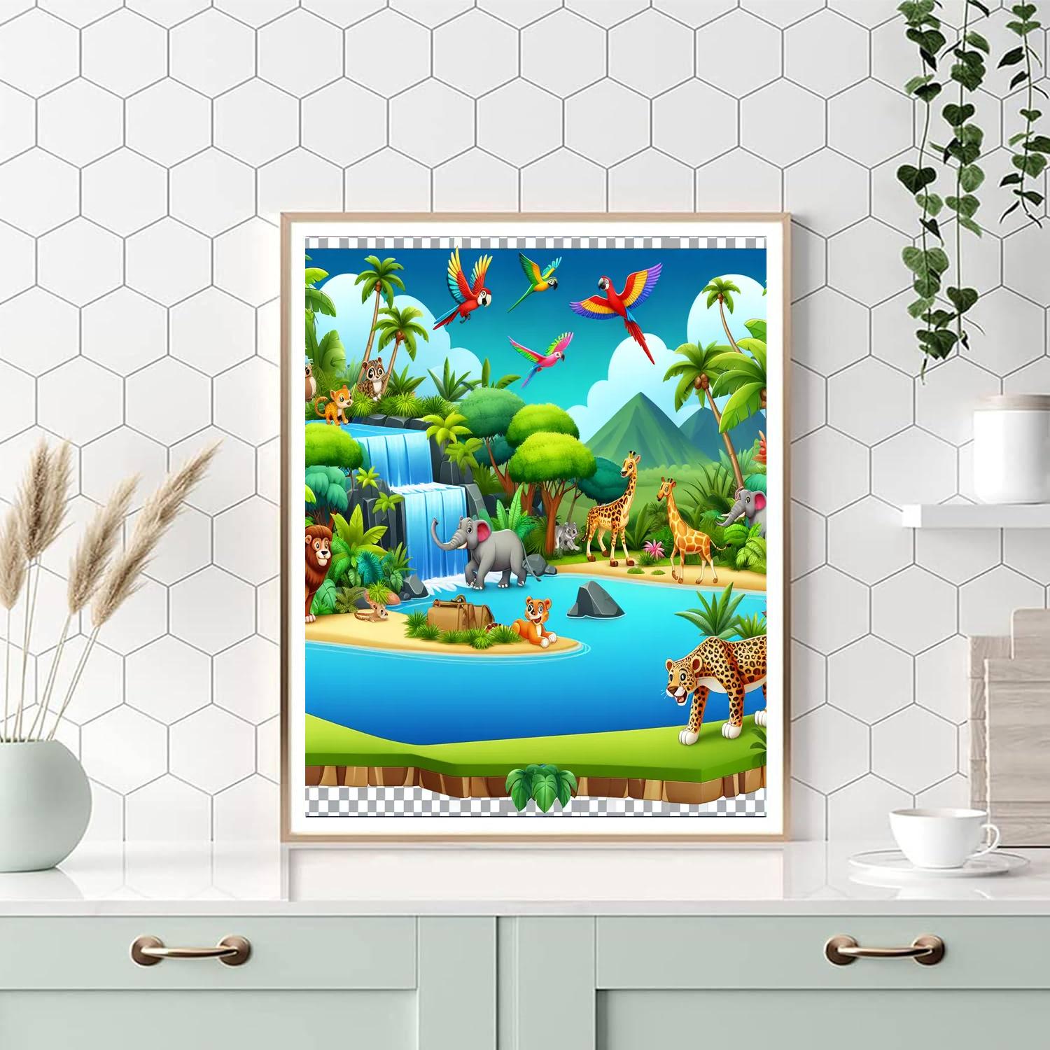 Adventure Island Safari Paint By Numbers