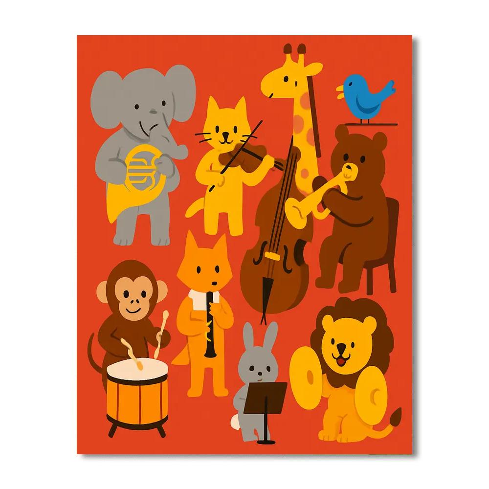 The Animal Orchestra Paint By Number