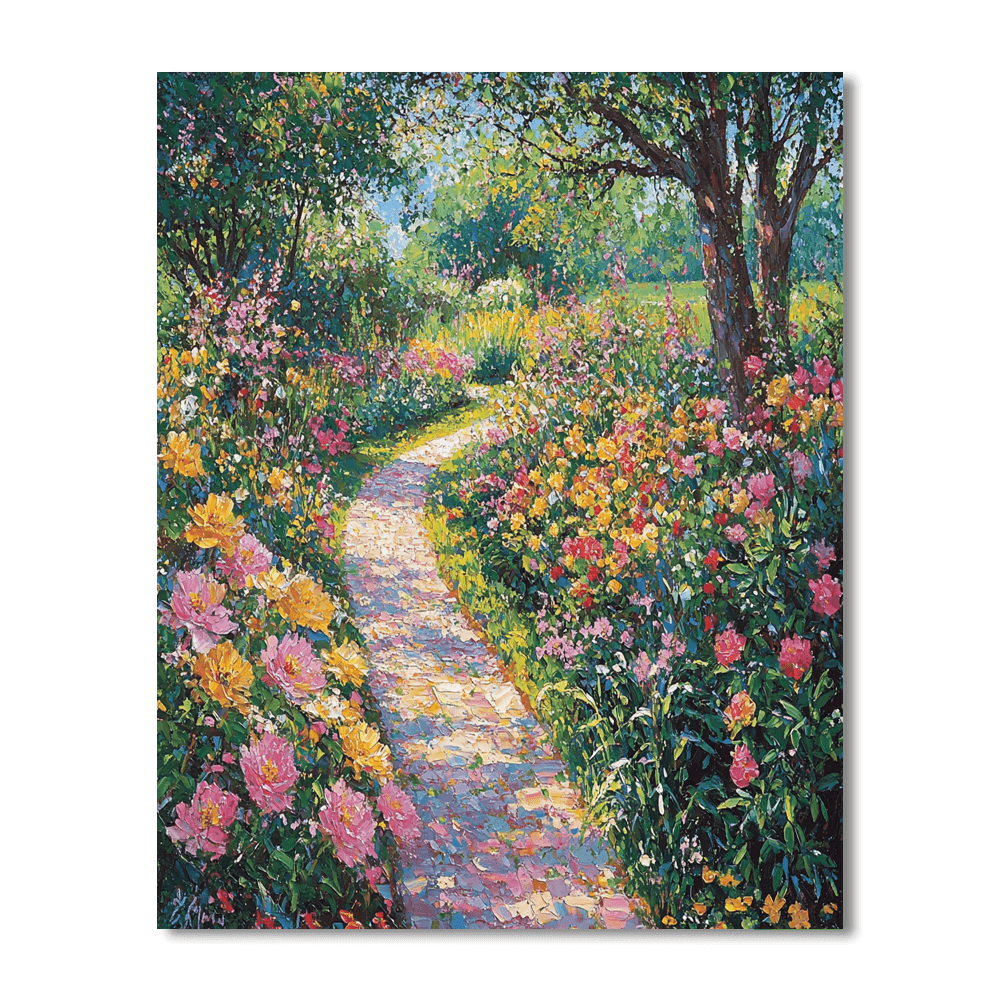 Claude Monet Inspired Exuberant Nature Walk  Painting By Numbers Kit
