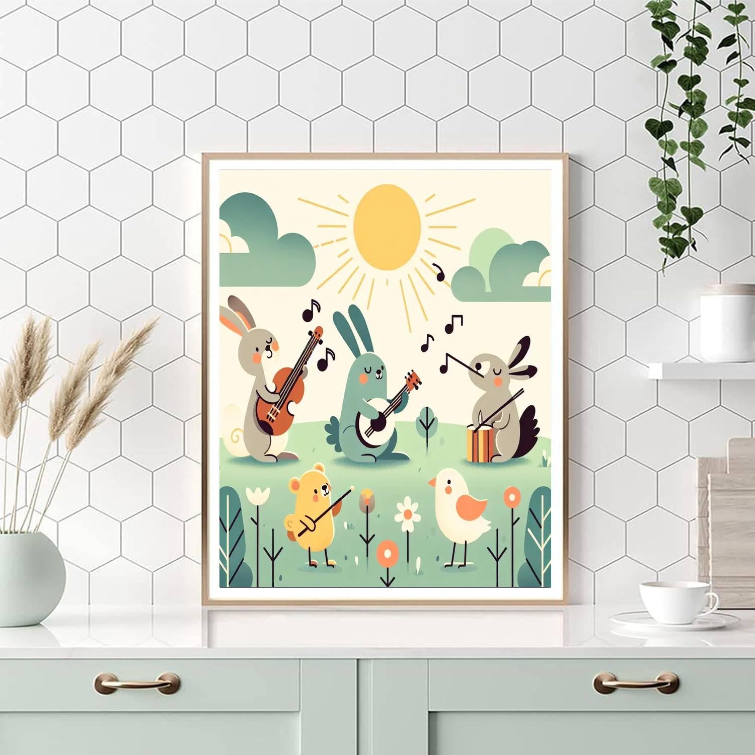 Musical Meadow Melodies Paint By Color