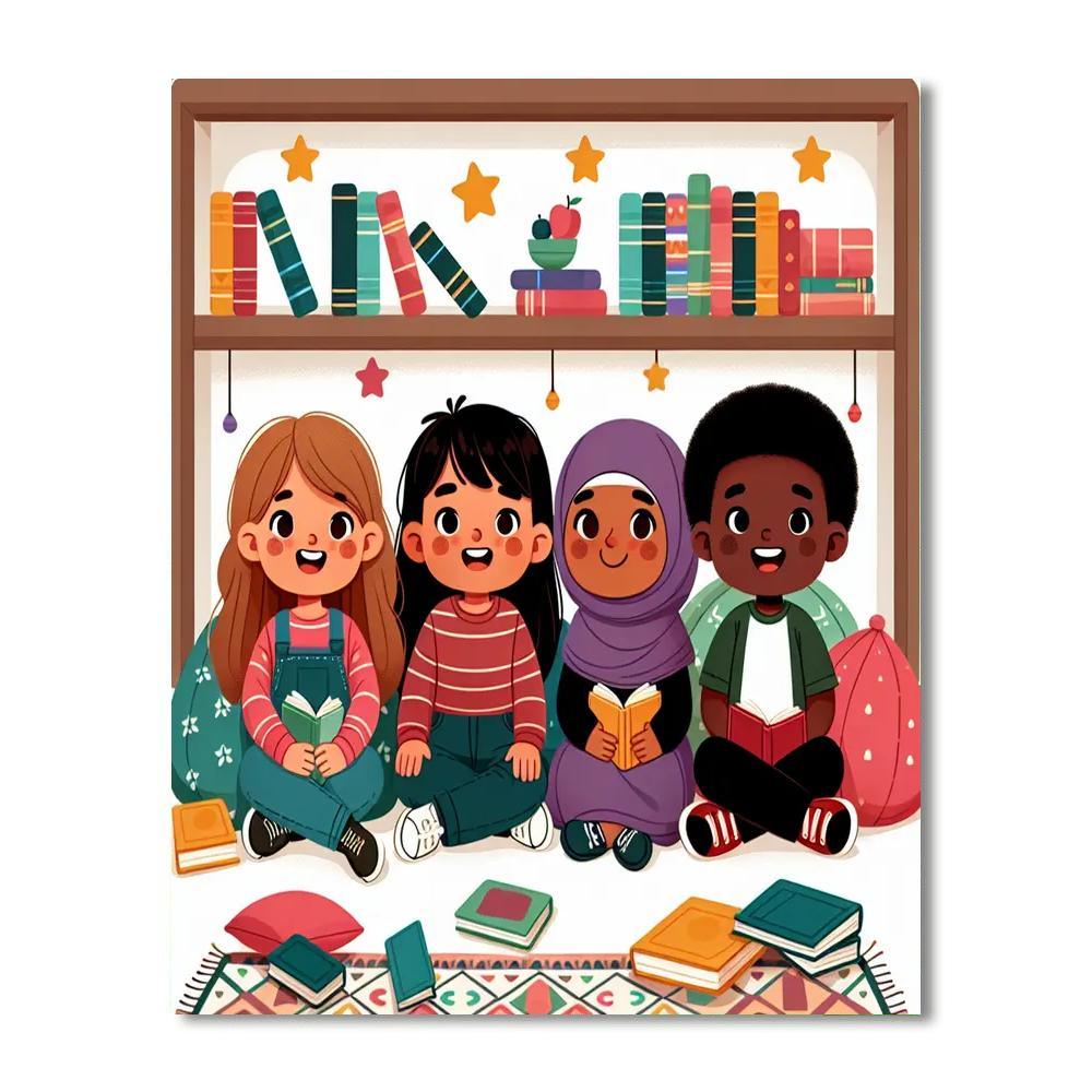 Cozy Storybook Corner Paint By Numbers Kits