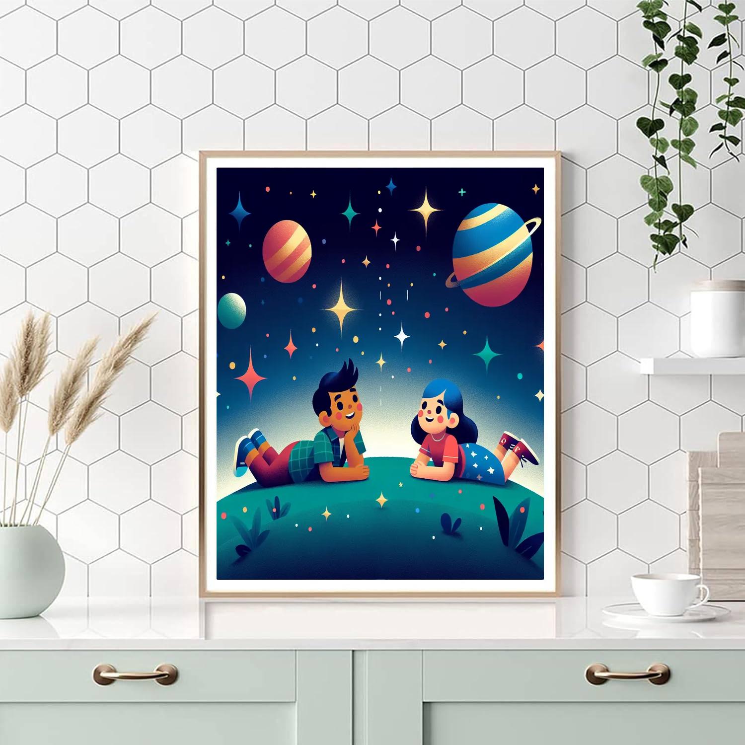 Galaxy Gazers Paint By Numbers Kits