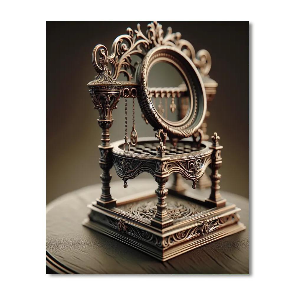 Antique Charm Jewelry Stand Paint By Number