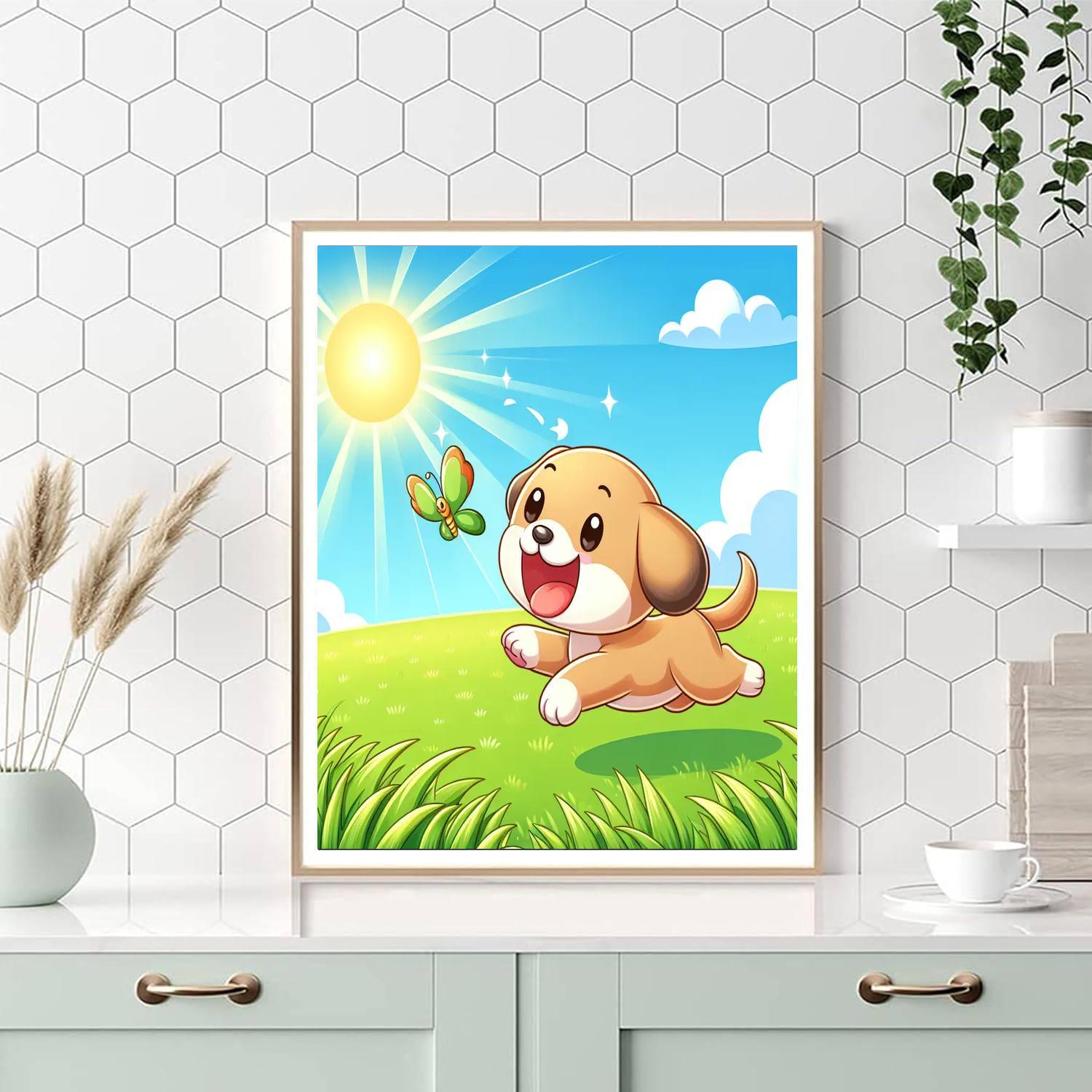 Puppy Playtime Parade Painting By Numbers Kit