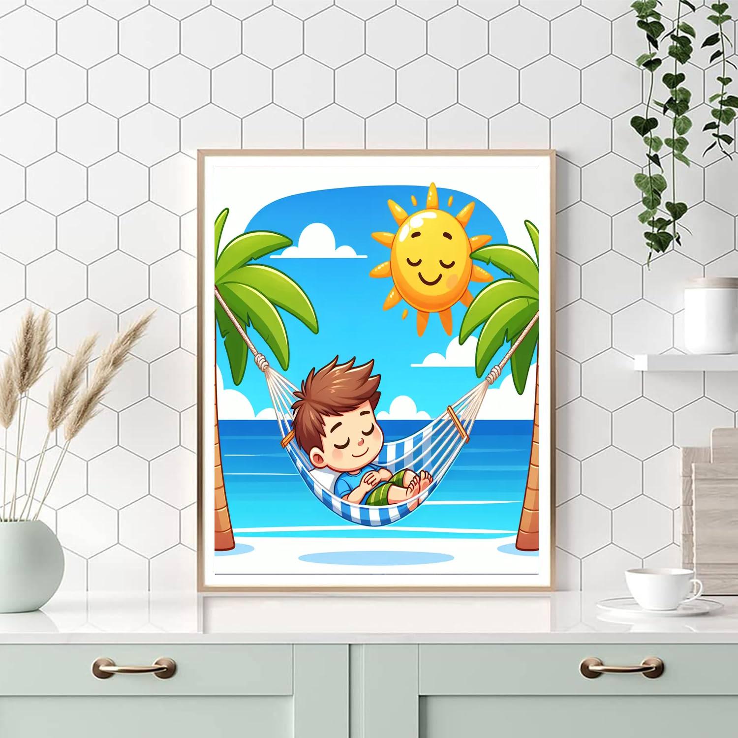 Tropical Paradise Journey Paint By Numbers Art