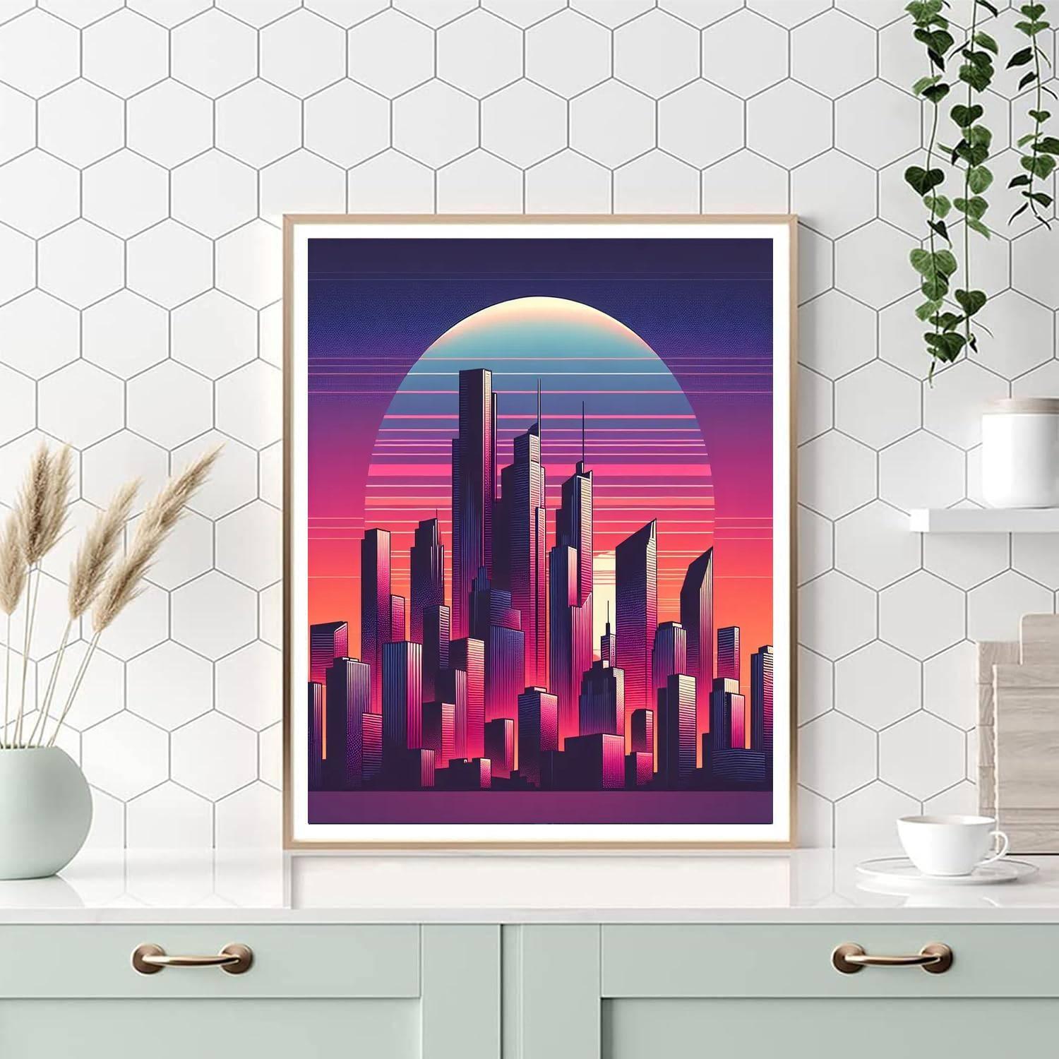 Urban Skyline Retreat Paint By Numbers