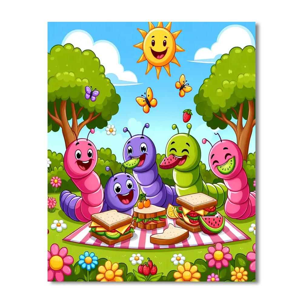 Wiggly Worms Picnic Numbered Painting Kits
