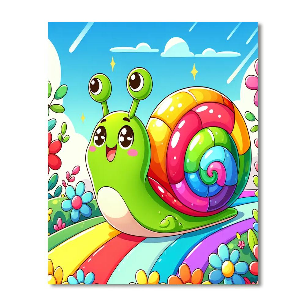Bubbly Snail Paint By Color