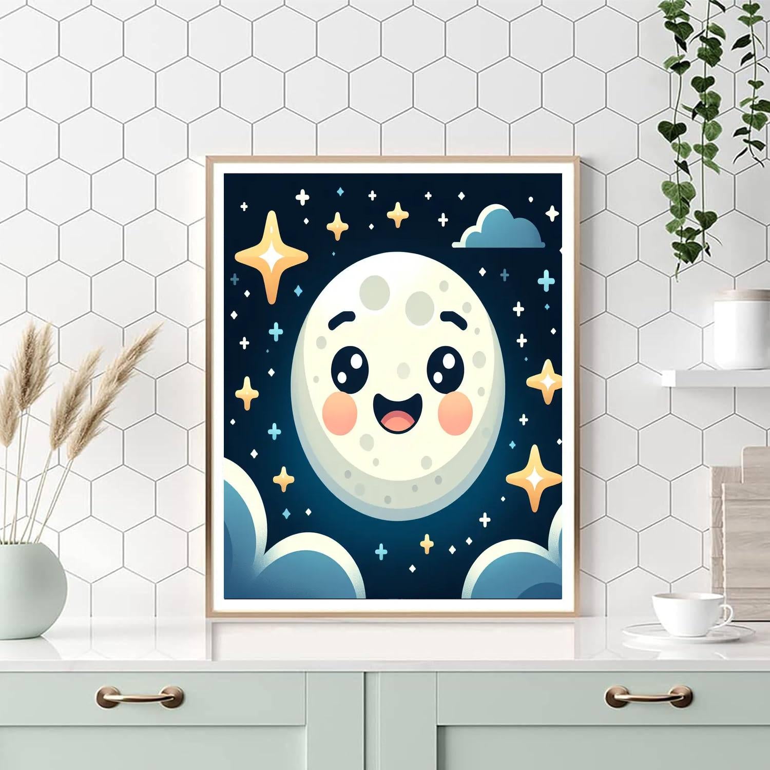 Bright Moon Paint By Color