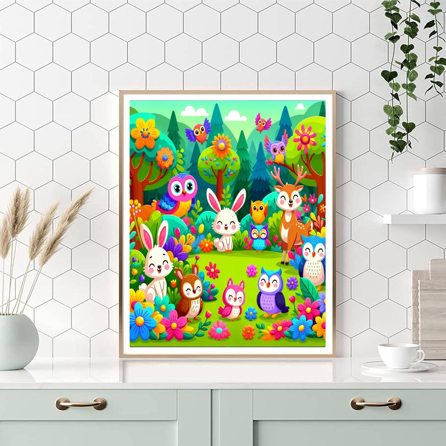 Journey Through The Enchanted Forest Numbered Painting Kits