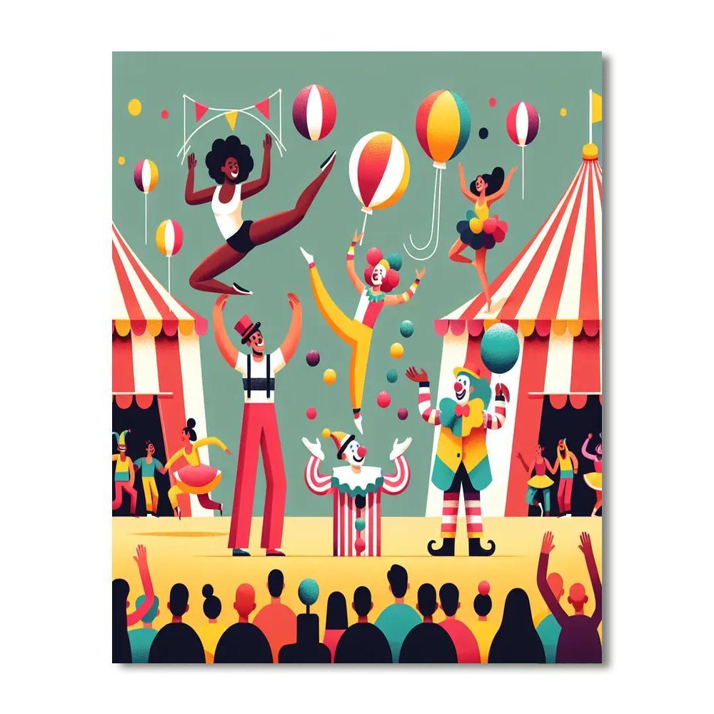 Circus Of Imagination Painting By Numbers Kit