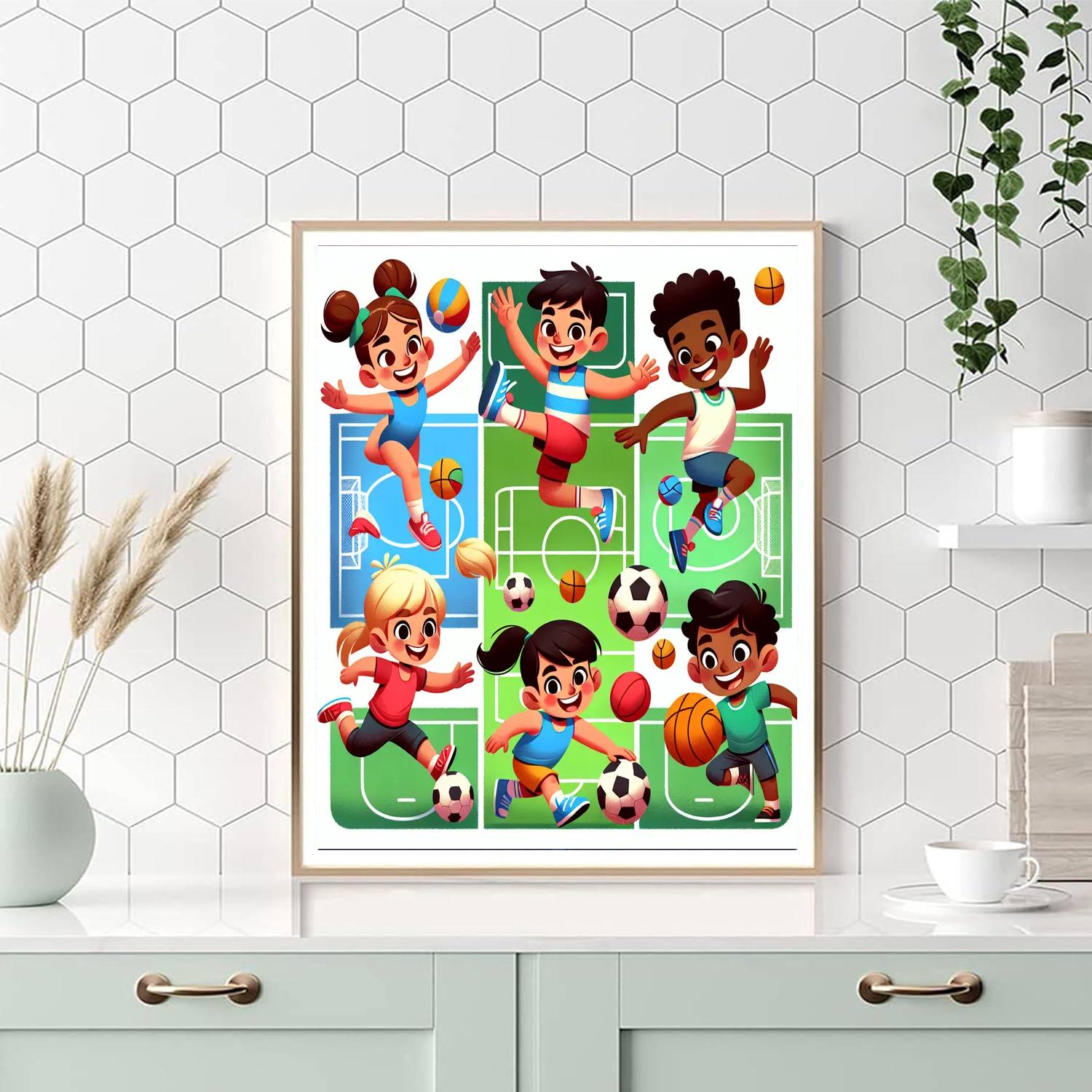 Sports Superstar Team Paint By Numbers Art
