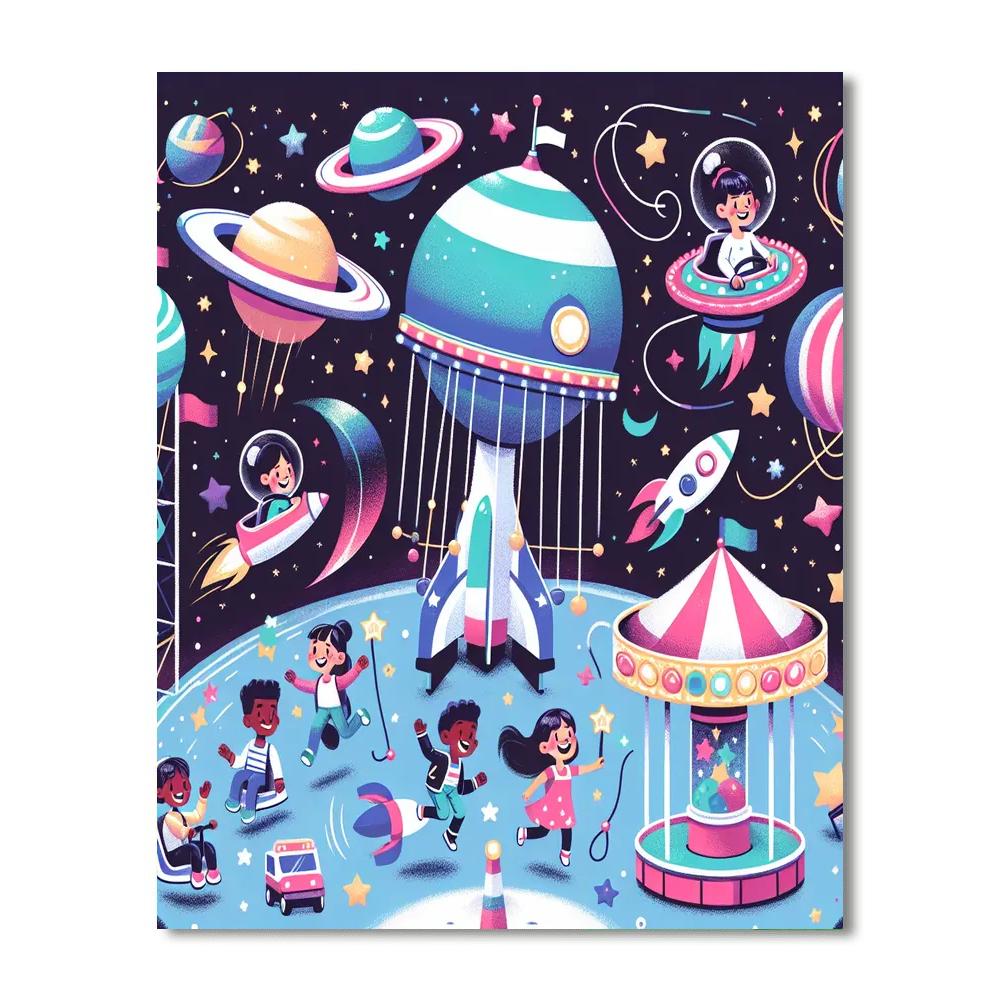 Galactic Carnival Adventure Paint By Number