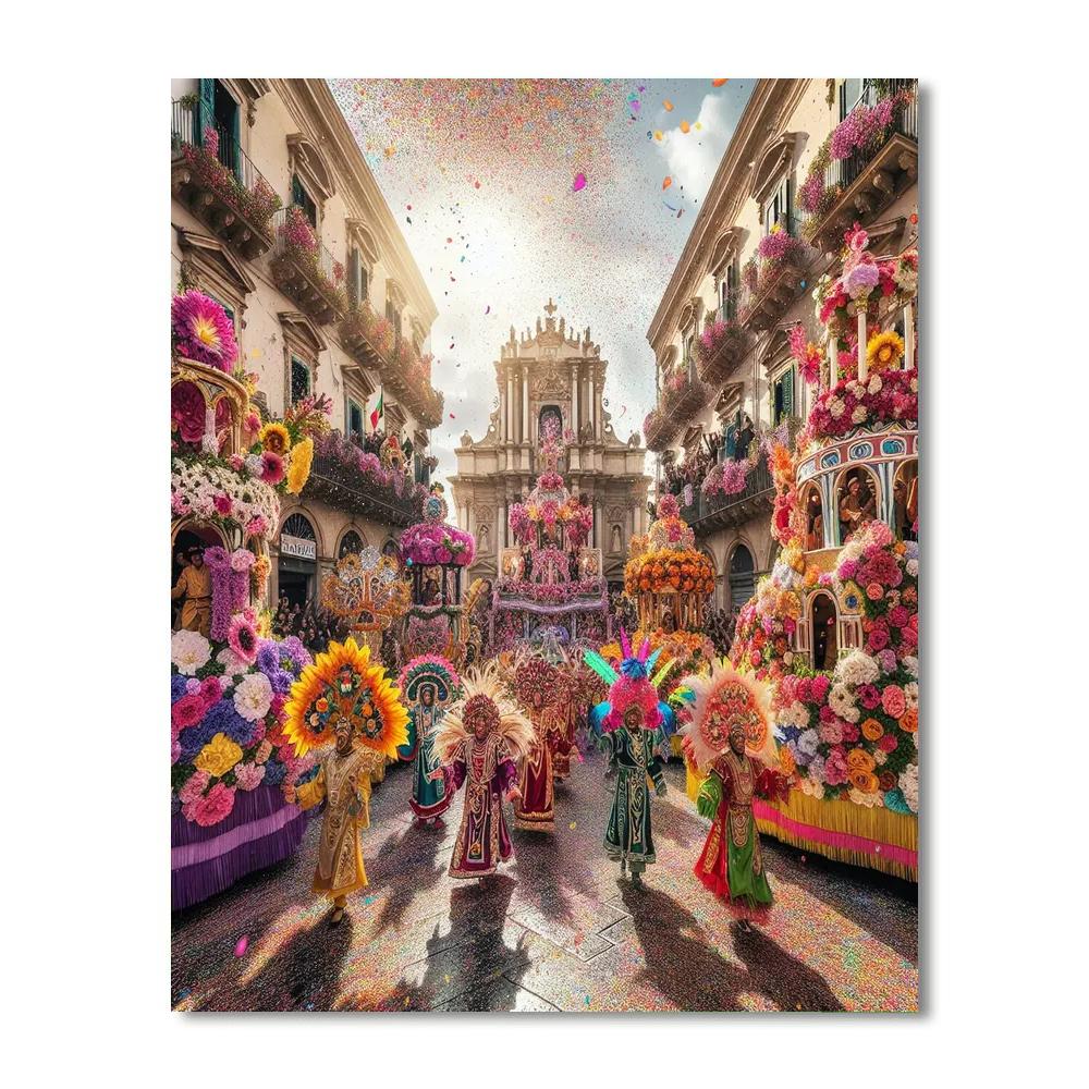 Carnevale Di Acireale - Italy Numbered Painting Kits