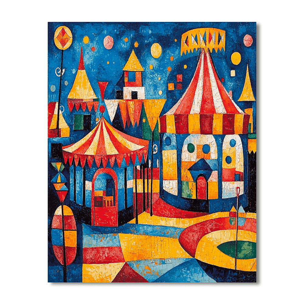 Pablo Picasso Inspired Cubist Carnival  Paint By Numbers Kits
