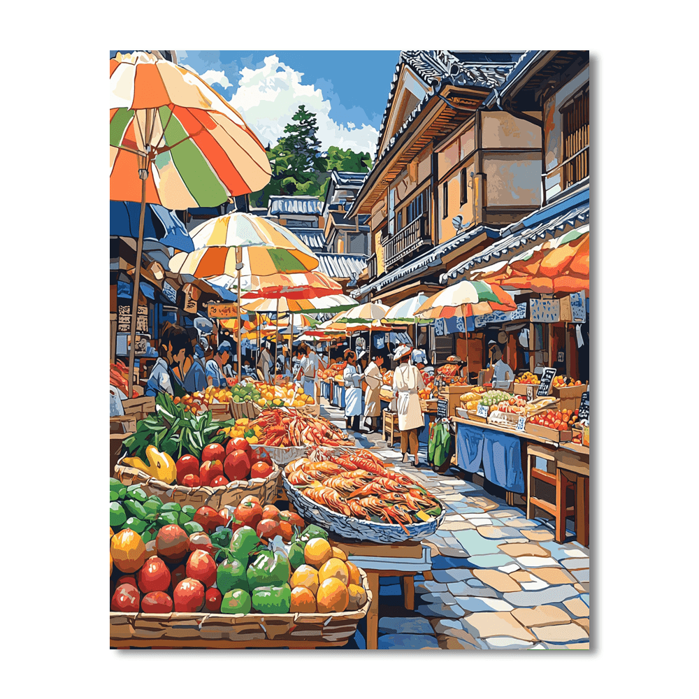 Tsukiji Outer Market - Tokyo Painting Number Kit