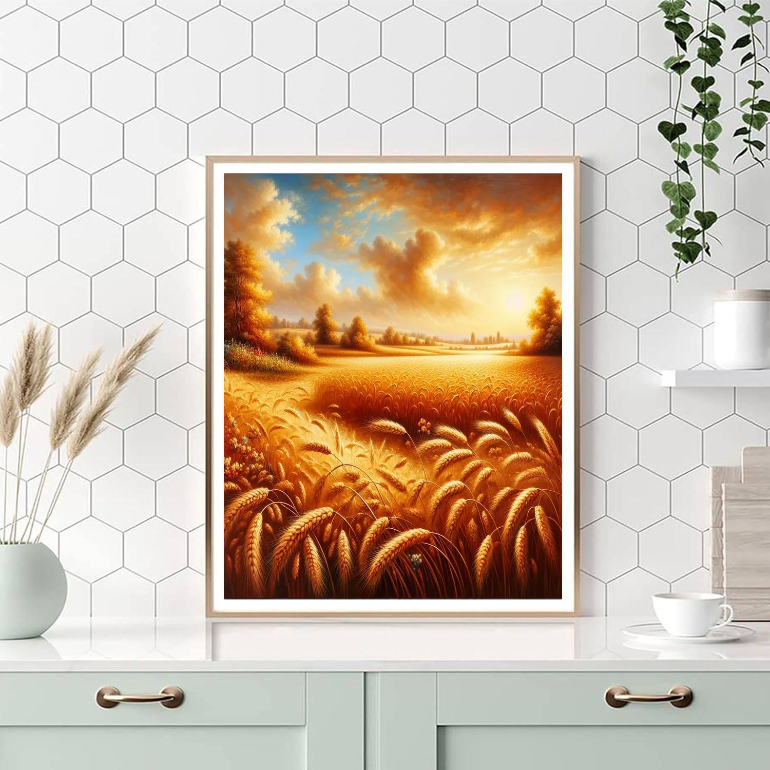 Charming Country Harvest Paint By Numbers Art