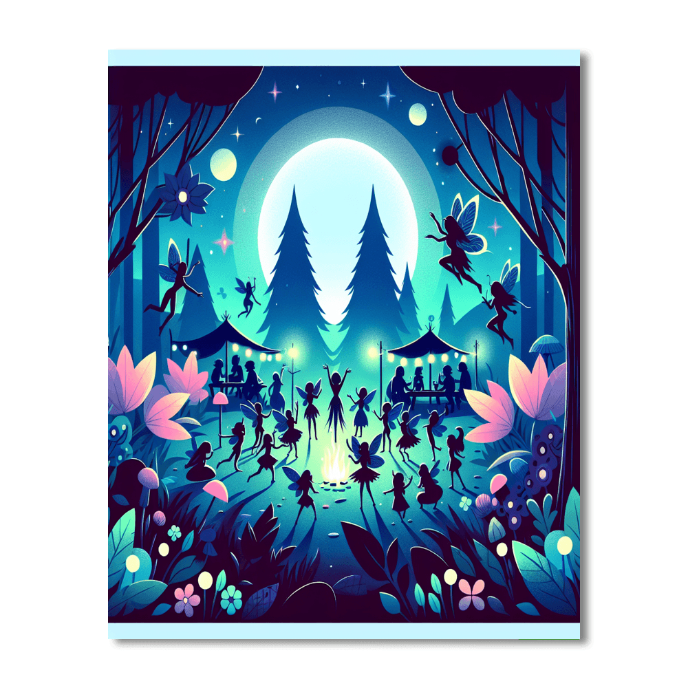 Secret Garden Party Number Painting