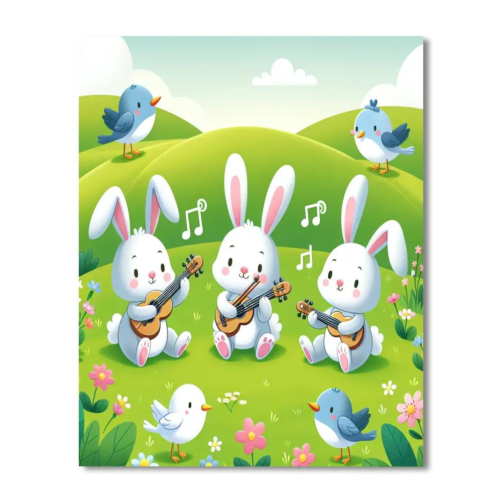Sunlit Meadow Melodies Painting By Numbers Kit