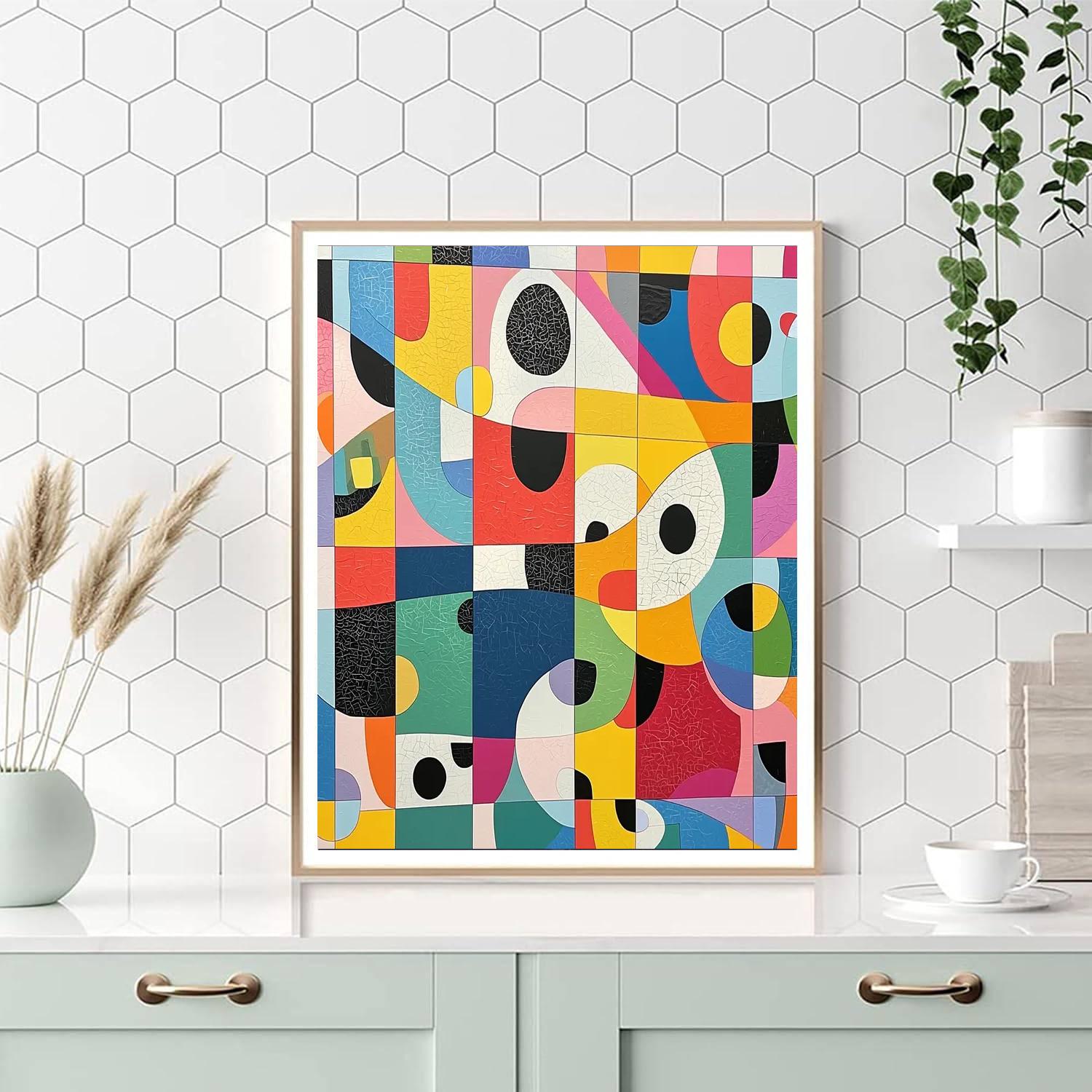 Joan Miró Inspired Playful Imagination  Number Painting