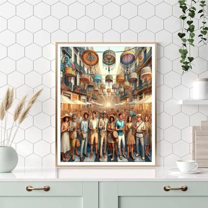 Festa Major De Gracia - Barcelona Paint By Numbers Art