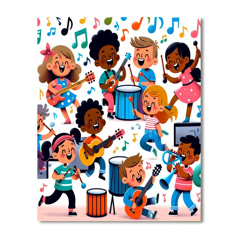 Creative Music Journey Paint By Numbers Art