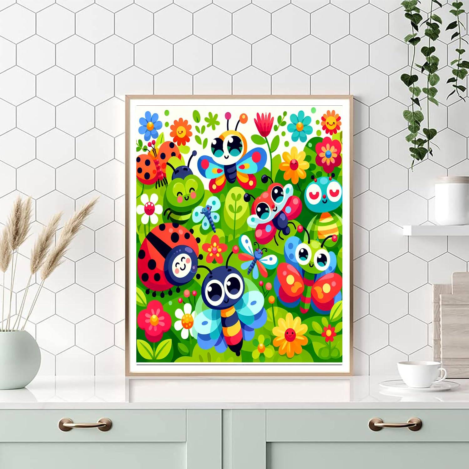 Insect Explorers Adventure Paint By Numbers Art