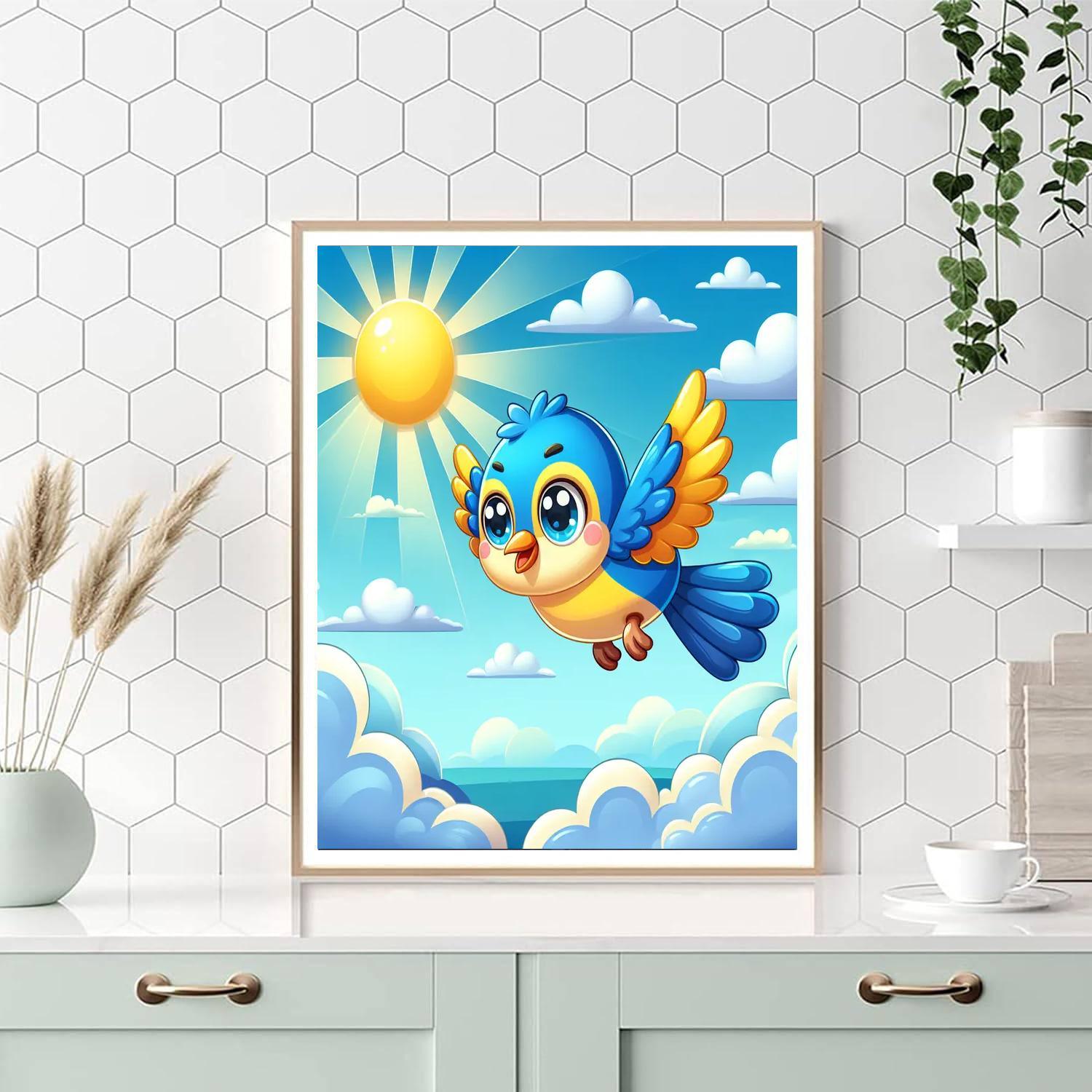 Brave Bluebird Painting By Numbers Kit