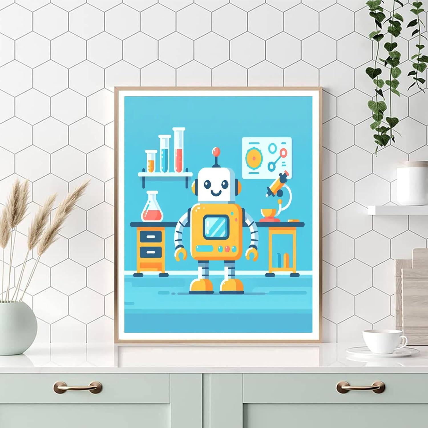 Robotics Lab Project Paint By Numbers Art