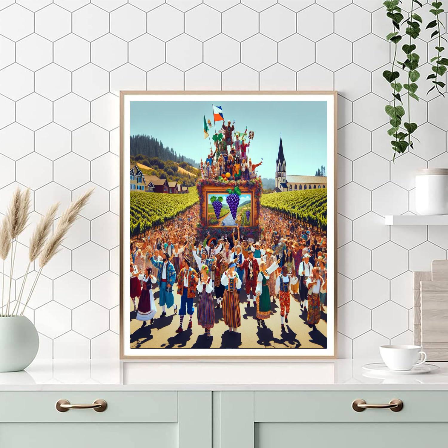 Grape Festival Painting Number Kit