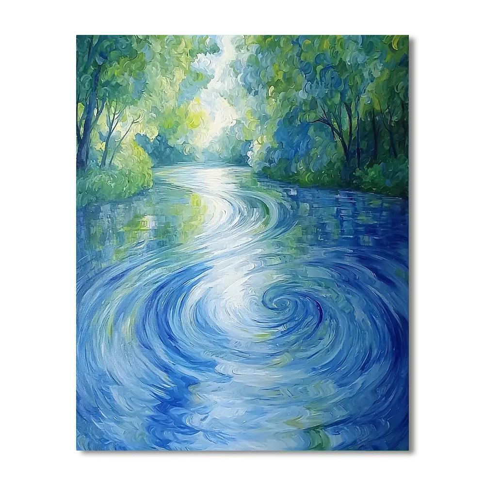 Paul Cézanne Inspired Mystical Reflections  Paint By Numbers Kits