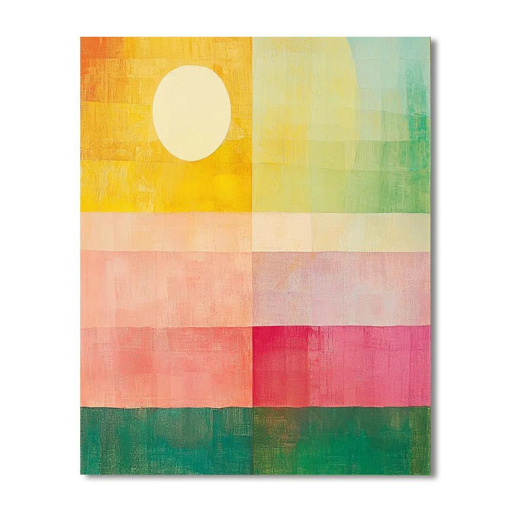 Paul Klee Inspired Radiant Harmonics  Paint By Numbers Art