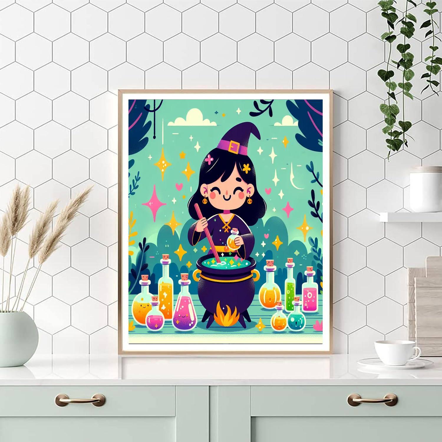 Magic Potion Party Paint By Numbers Art
