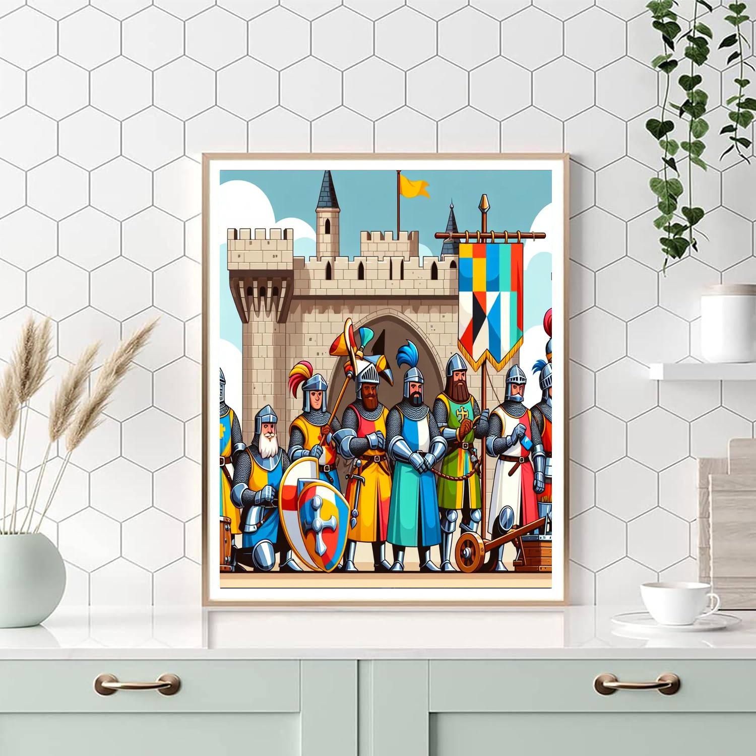 Castle Siege And Conquer Number Painting