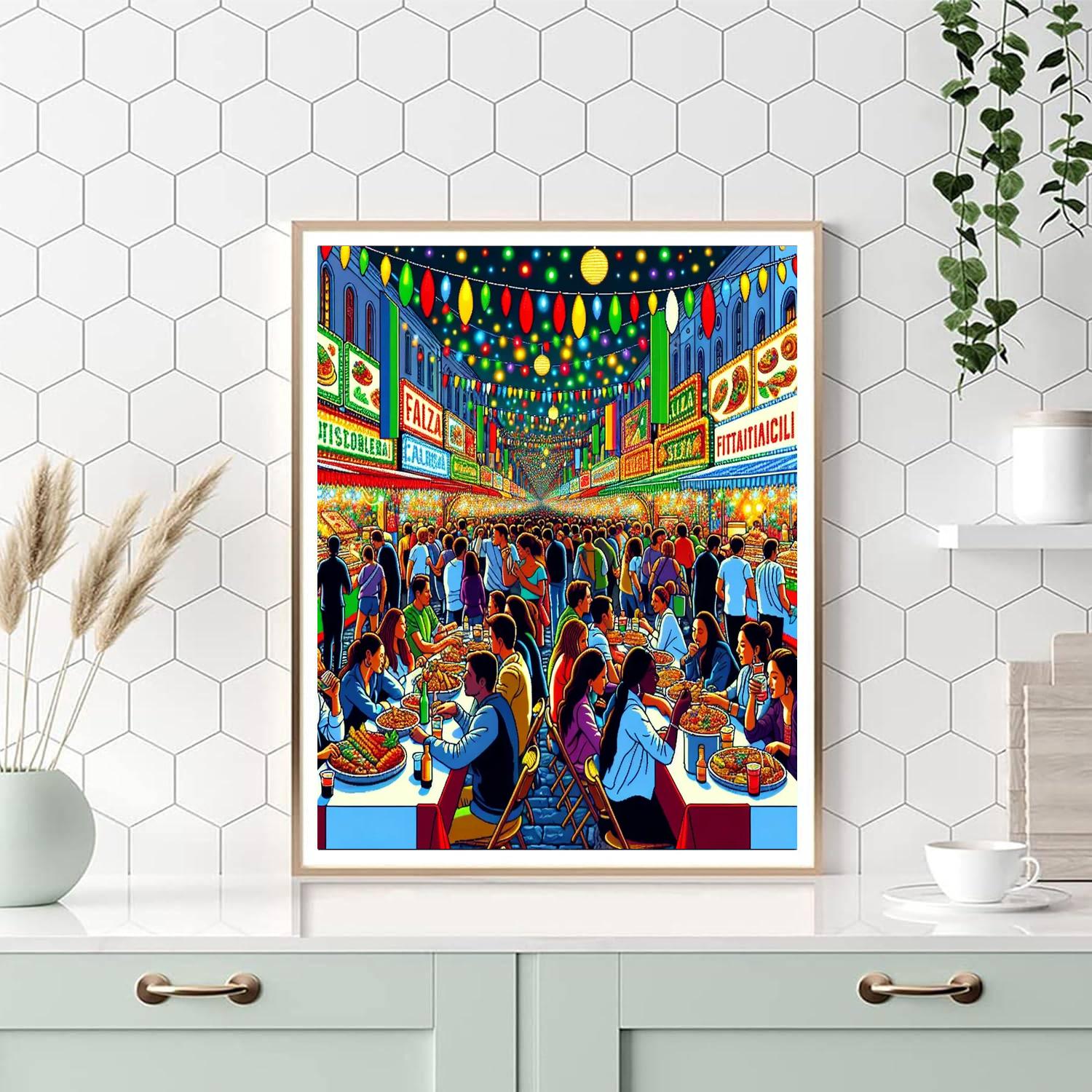 Fiesta De San Gennaro Paint By Numbers Art