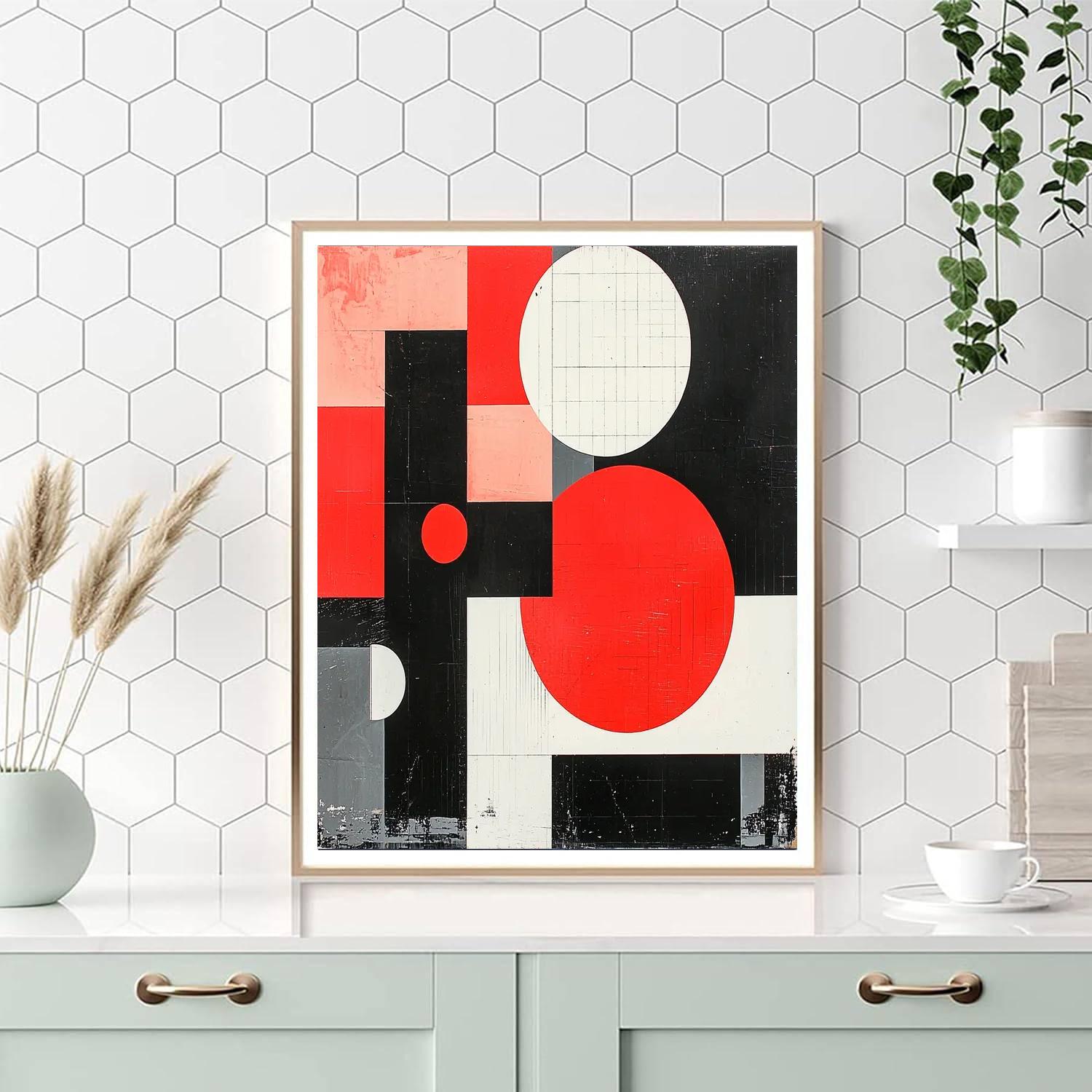 Kazimir Malevich Inspired Visionary Structures  Numbered Painting Kits