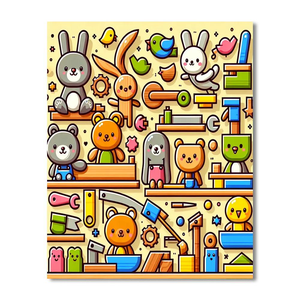 Creative Carpenters Paint By Numbers Kits