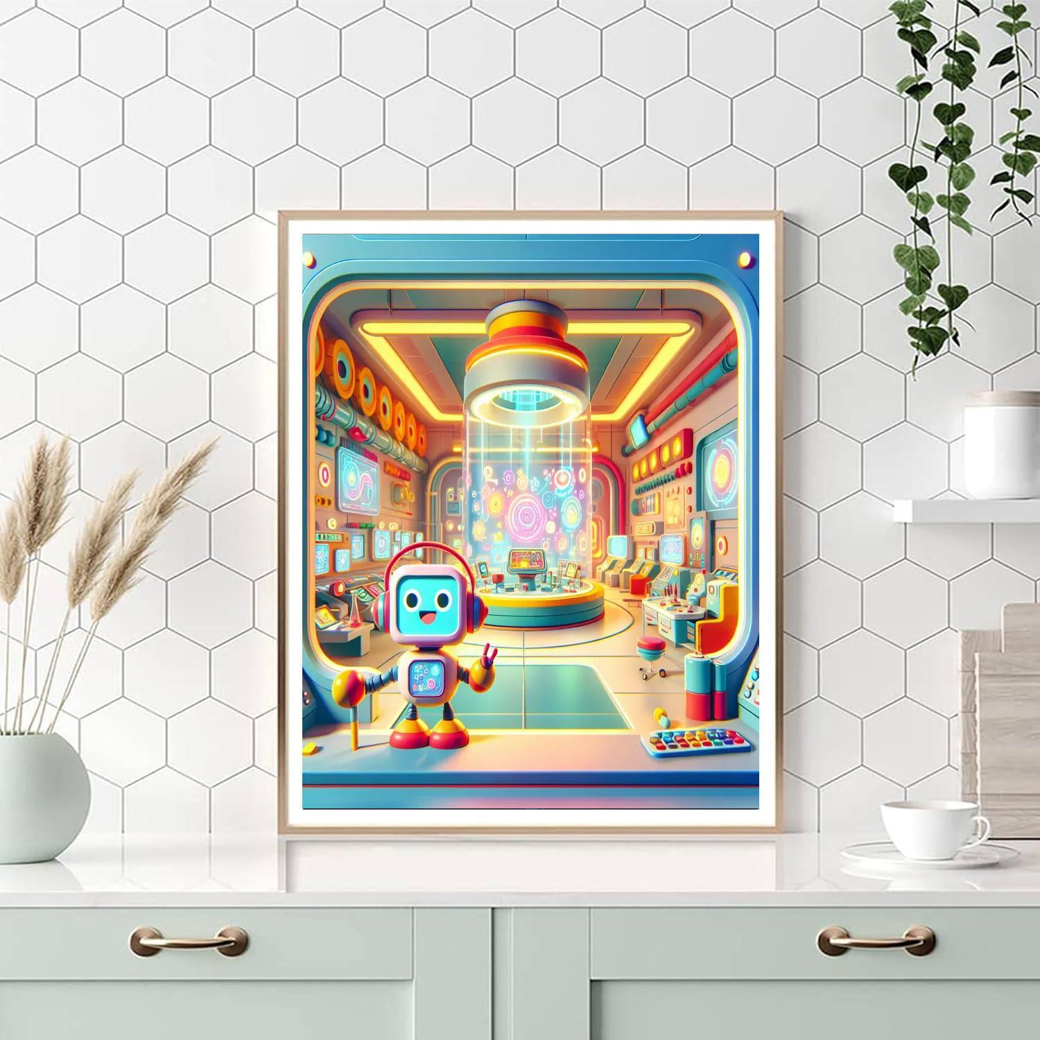 Robot Science Lab Paint By Numbers Kits