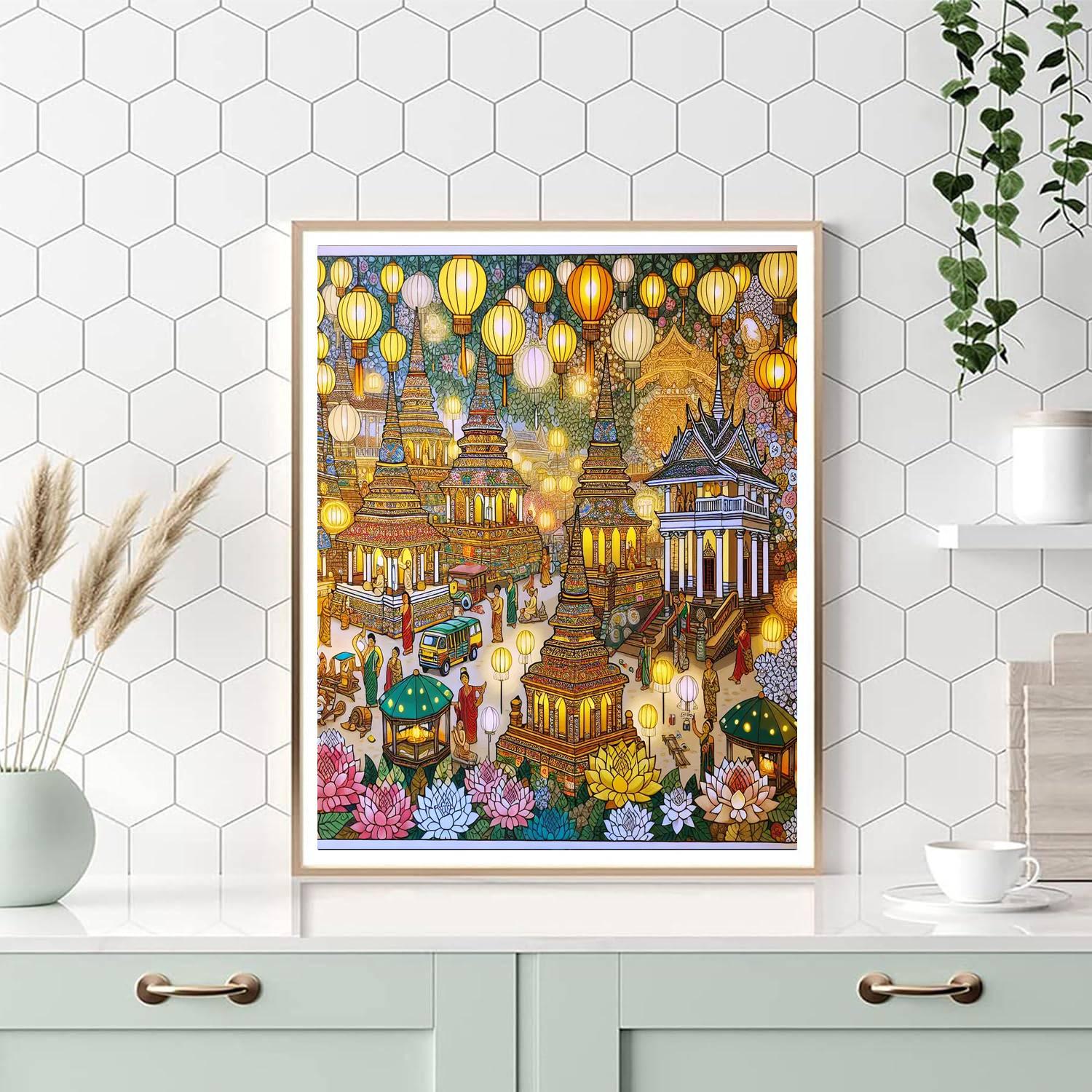 Day Of Vesak - Sri Lanka Paint By Numbers Art