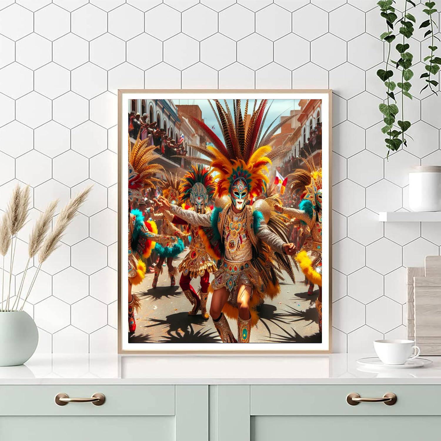 Carnival Of Oruro - Oruro, Bolivia Painting Number Kit