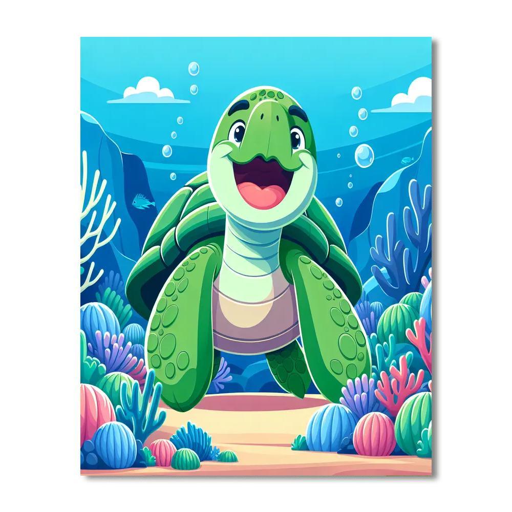 Gigantic Turtle Numbered Painting Kits