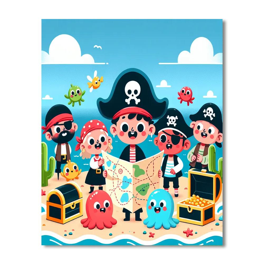 Daring Pirate Adventures Painting Number Kit