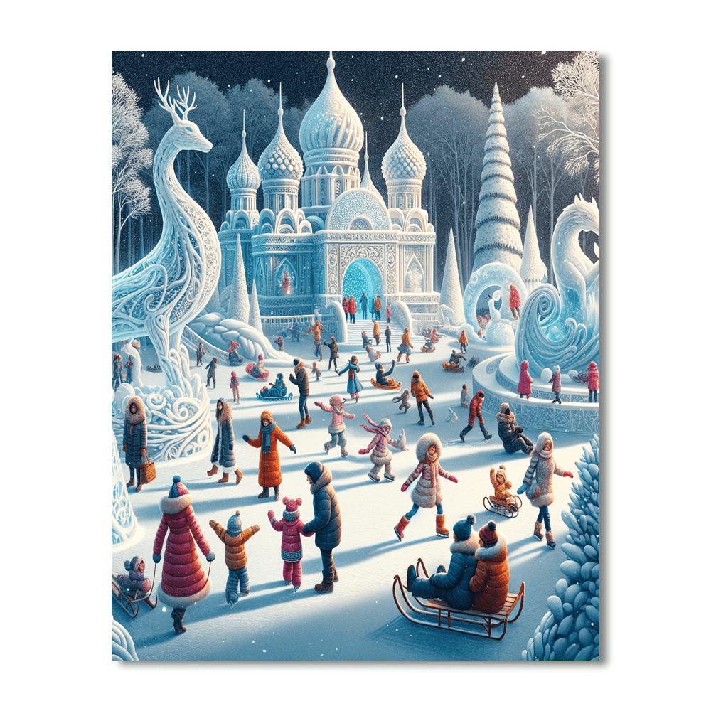 Sapporo Snow Festival - Sapporo Paint By Color