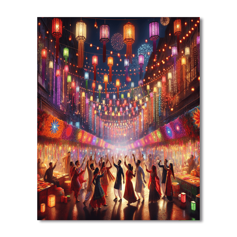 Diwali Festival Of Lights - United Kingdom Paint By Numbers Art