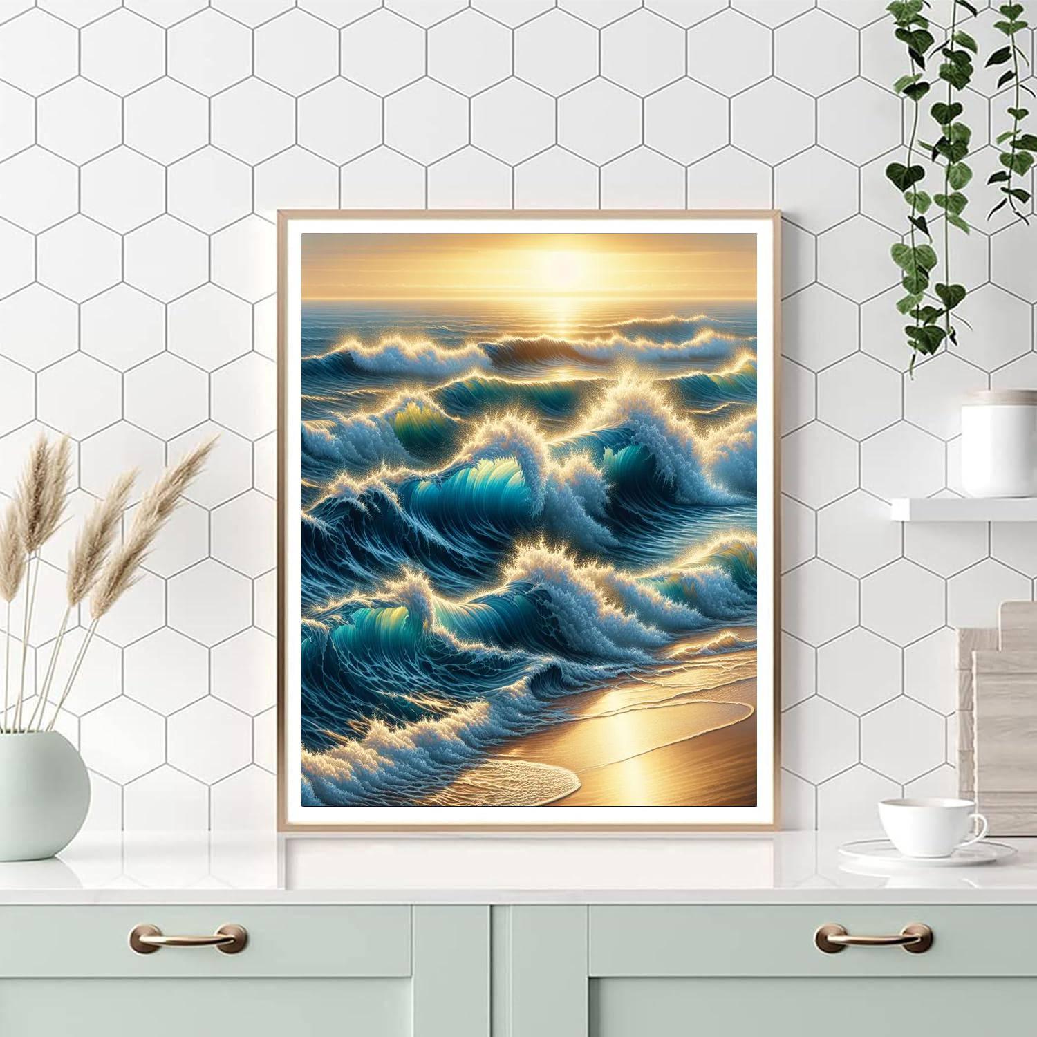 Ocean Waves Serenade Paint By Color