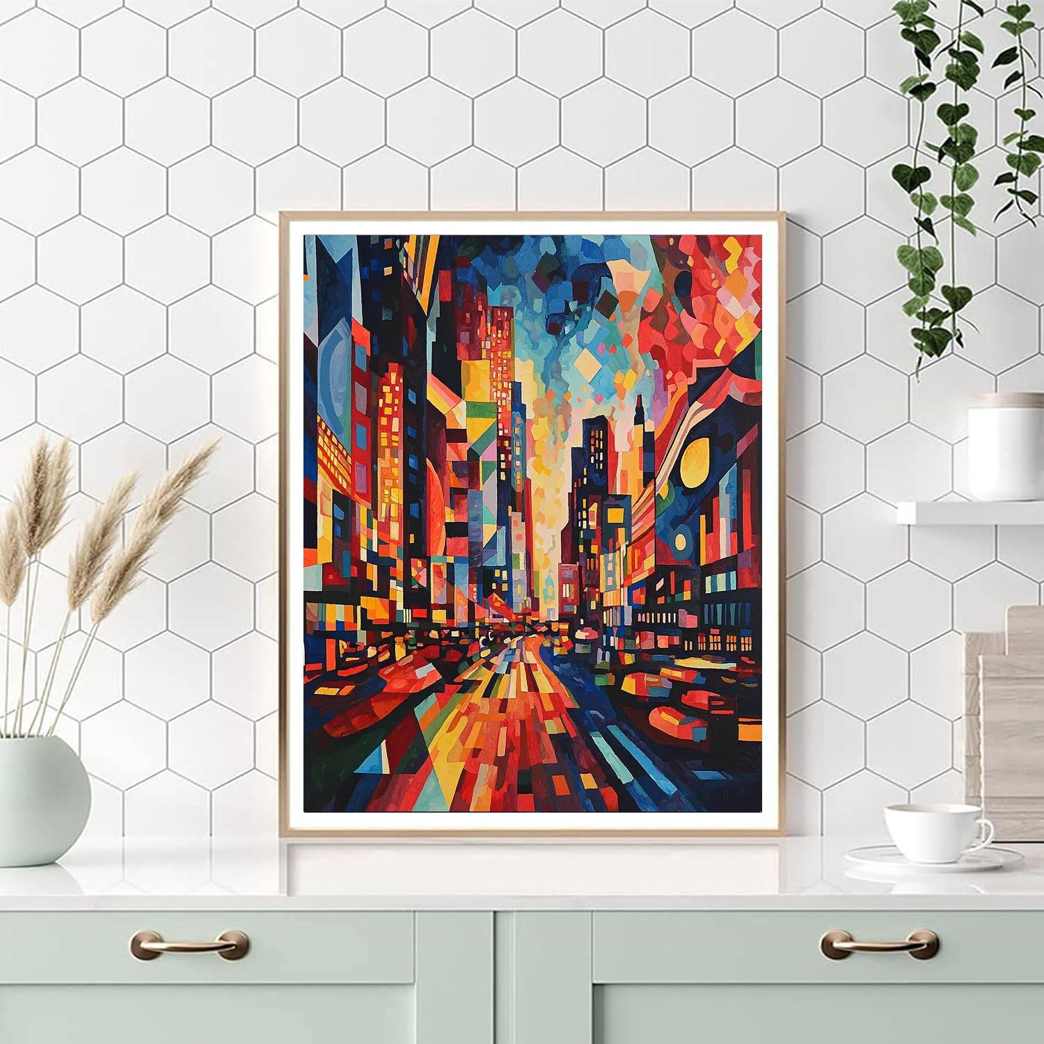 Wassily Kandinsky Inspired Abstract City Vibes  Paint By Numbers