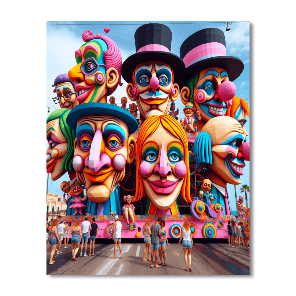 Carnevale Di Viareggio - Tuscany Painting By Numbers Kit
