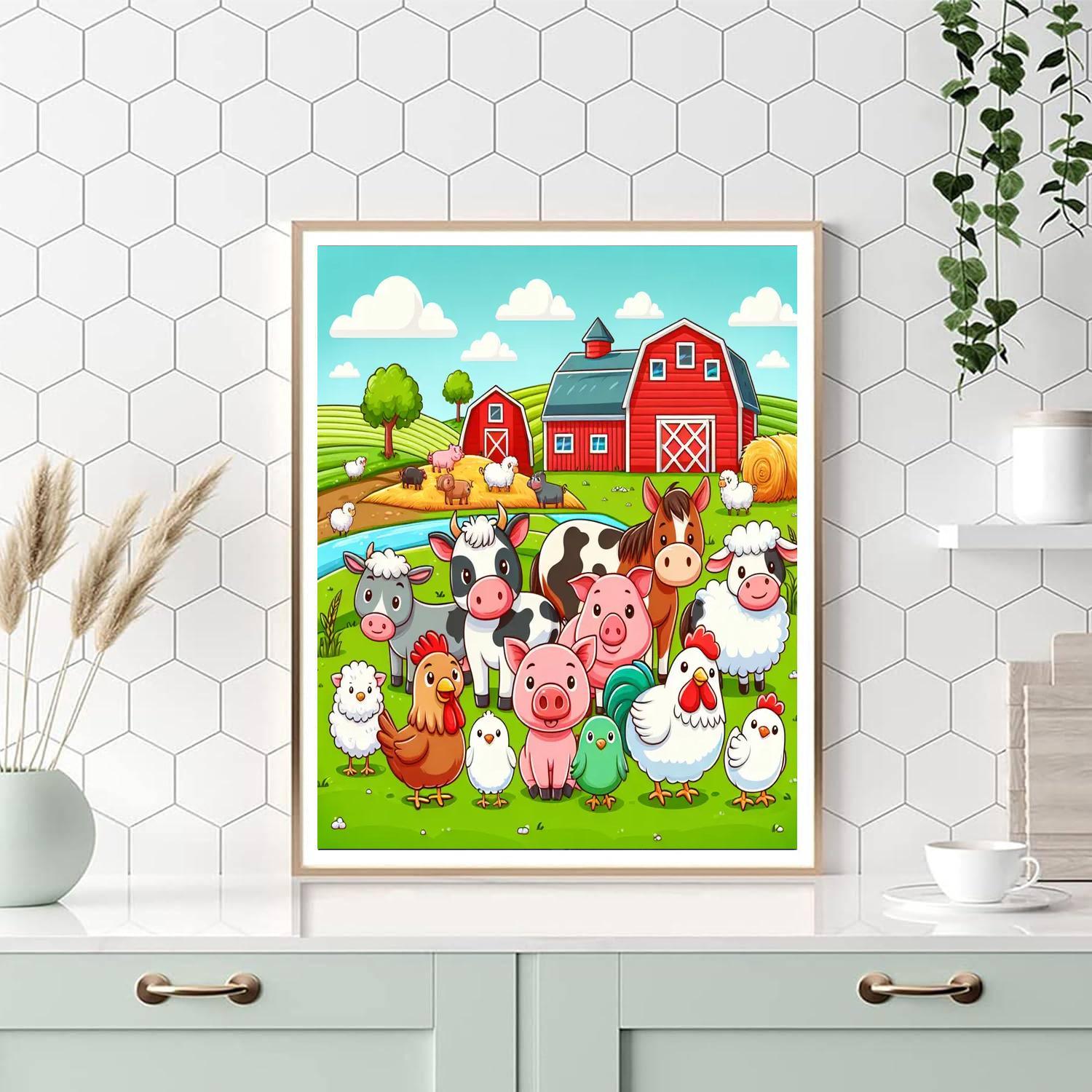 Cuddle Buddies On The Farm Paint By Numbers Kits