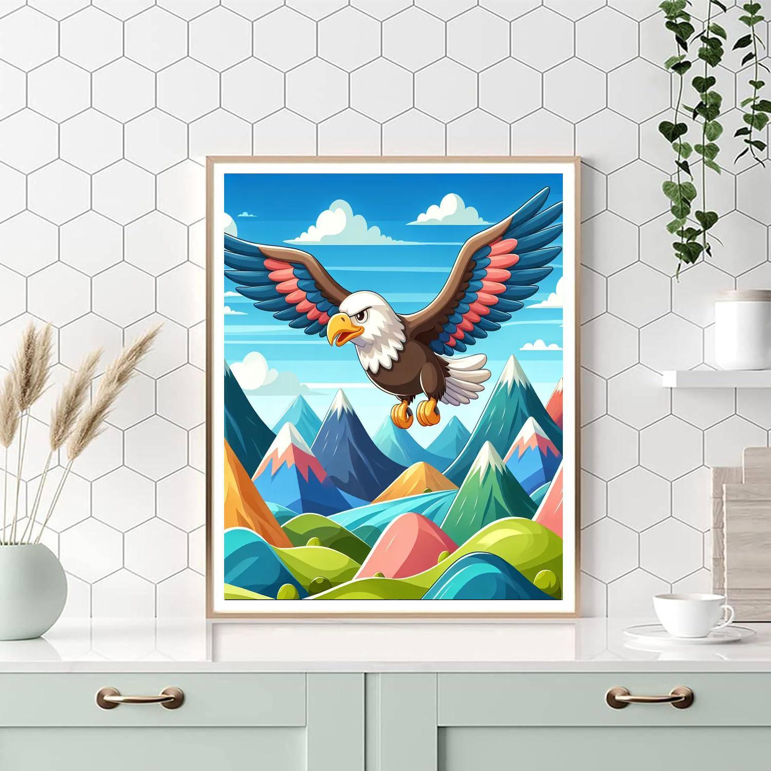 Elegant Eagle Numbered Painting Kits